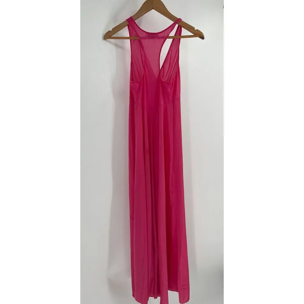 Vintage Vanity‎ Fair Slip Dress Nightgown Women's Size Small Pink Long